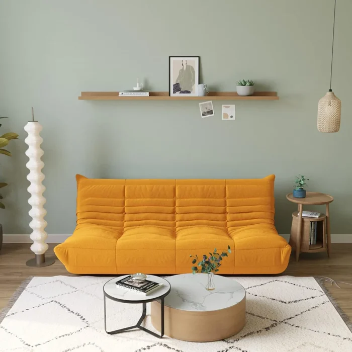 Caterpillar Single Sofa Lazy Couch Tatami Living Room Bedroom Lovely Leisure Single Chair Reading Chair Balcony Rocking Chair - 图片 6